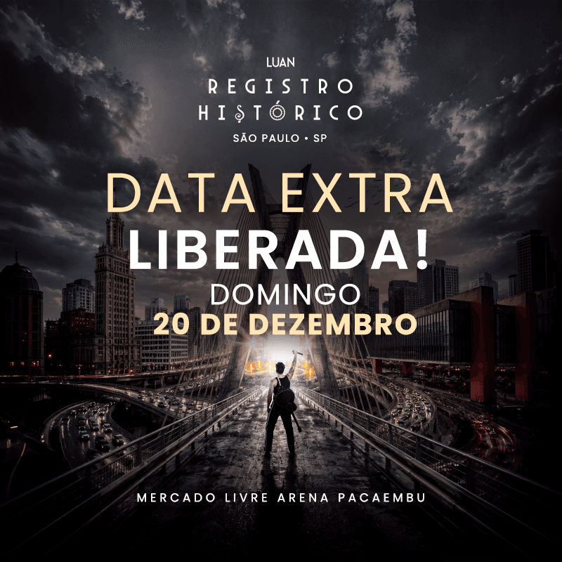 Luan Santana - Registro Histórico - São Paulo/SP - Sábado, 19 de dezembro - Mercado Livre Arena Pacaembu